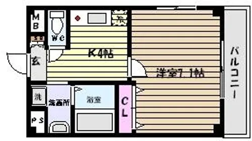 兵庫県神戸市東灘区御影郡家1丁目【マンション】の間取り
