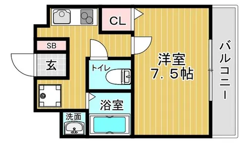 グリーンピアー京橋【5階】の間取り