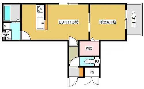 大阪府門真市新橋町【マンション】の間取り