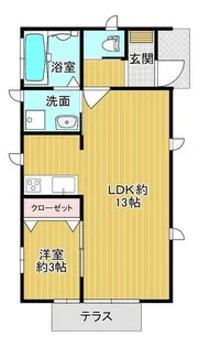 サヤンテラス水巻【A1号室】の間取り