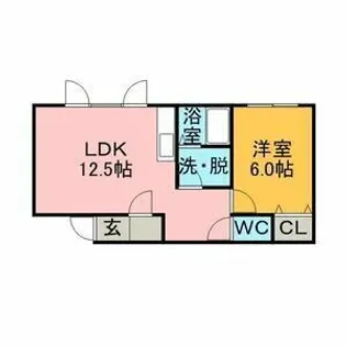 コーポ大樹【201号室】の間取り