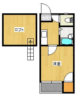 グランベール二日市【202号室】の間取り