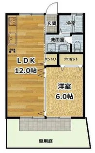 京都府京都市伏見区石田大山町【アパート】の間取り