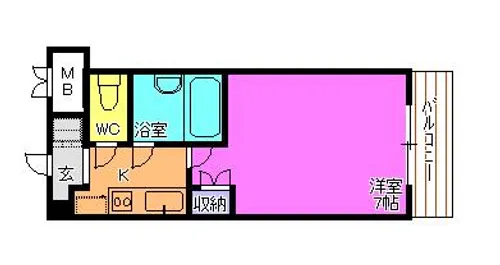 サンロード・スクエア・ショウワ【6階】の間取り