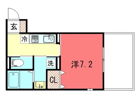 ノースガーデン【101号室】の間取り