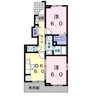 フィロンドールB【1階】の間取り