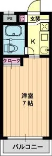 1Kの間取り画像