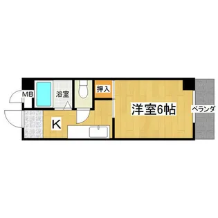 竹馬ビル【3階】の間取り