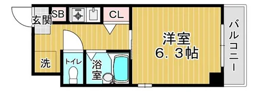 ガレットコート【5階】の間取り