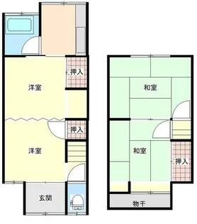 京都府京都市伏見区醍醐切レ戸町【一戸建】の間取り