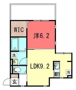 サウスガーデン【101号室】の間取り