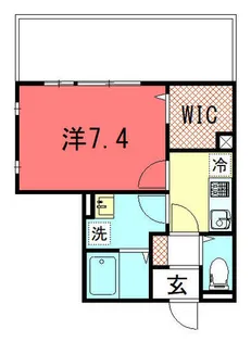 サウスガーデン【102号室】の間取り