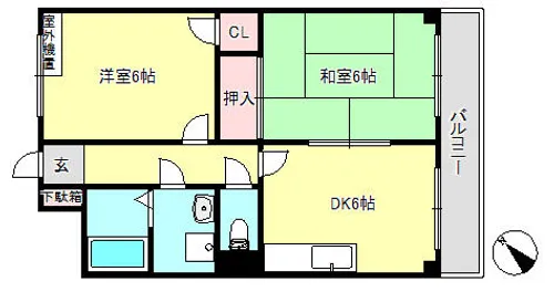 兵庫県神戸市長田区前原町2丁目【マンション】の間取り