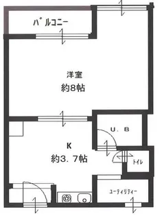 松田ビル【4階】の間取り