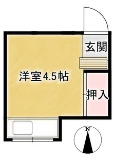 水月荘【10号室】の間取り