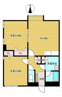 エクシール祇園【1階】の間取り