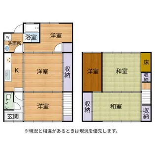 滋賀県東近江市八日市町【一戸建】の間取り
