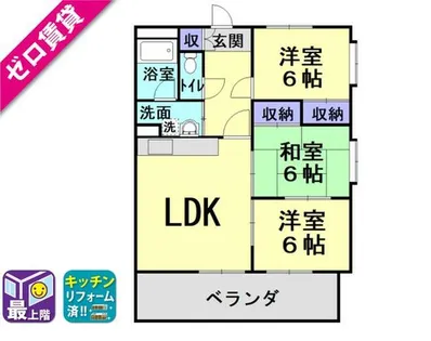 愛知県蒲郡市三谷町弥生3丁目【マンション】の間取り