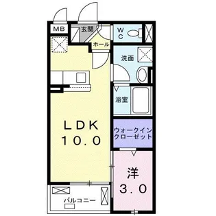 京都府京田辺市三山木中央5丁目【アパート】の間取り