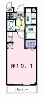 京都府京田辺市東古森【マンション】の間取り