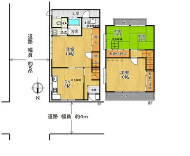 京都府京都市南区西九条開ケ町【一戸建】の間取り