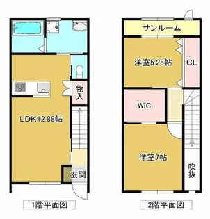 シーダーフォレスト【B号室】の間取り