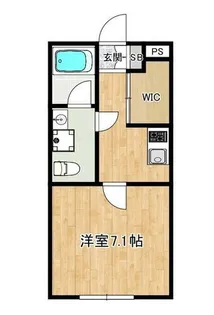 ライフ モア原A棟【1階】の間取り