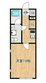 ライフ モア原A棟【2階】の間取り