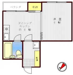泉ビル【501号室】の間取り