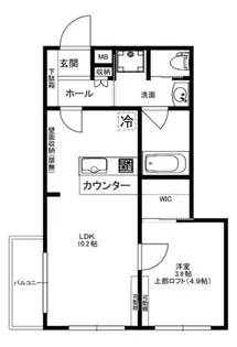 兵庫県西宮市津門大箇町【マンション】の間取り