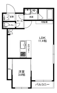 兵庫県西宮市津門大箇町【マンション】の間取り