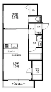 兵庫県西宮市津門大箇町【マンション】の間取り