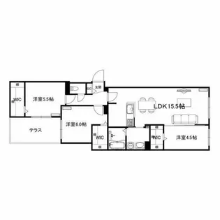 ブランシャール西線11条HD【101号室】の間取り