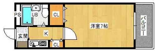 イルソーレ淡路【1階】の間取り