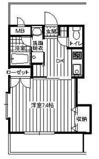 サンハウス羽犬塚【302号室】の間取り