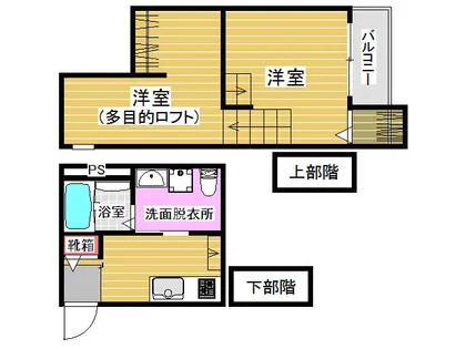 Vince次郎丸【101号室】の間取り