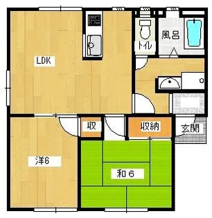 福岡県筑後市大字山ノ井【アパート】の間取り