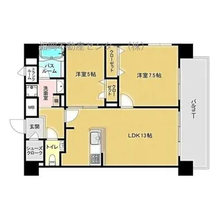 福岡県福岡市東区筥松2丁目【マンション】の間取り