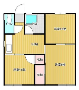 勝山ハイツ1【2階】の間取り
