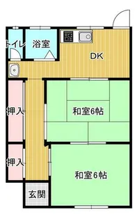 古家ハイツ【1階】の間取り