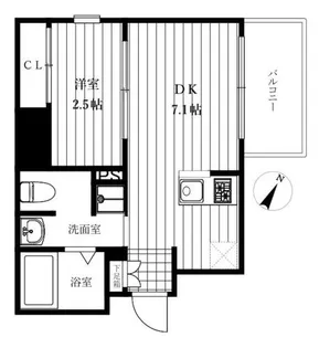 アルバプレイス平尾【401号室】の間取り