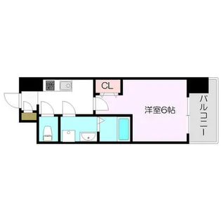 インザライフ大阪EASTRESIDENCE【15階】の間取り