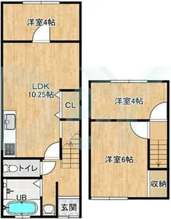 京都府宇治市大久保町平盛【一戸建】の間取り