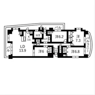 PRIME URBAN円山北四条【10階】の間取り