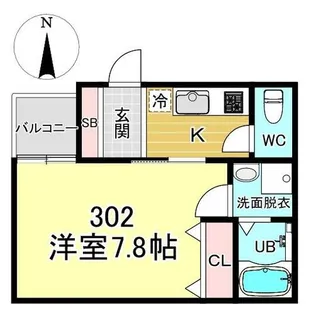 京都府京都市山科区小野蚊ケ瀬町【アパート】の間取り