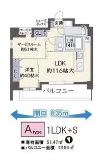 大阪府大阪市天王寺区大道3丁目【マンション】の間取り