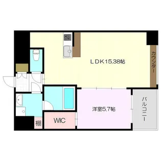大阪府東大阪市長田中1丁目【マンション】の間取り