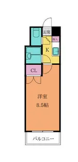 F’sflats古船場【306号室】の間取り