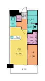 Gran Stella Nagao【505号室】の間取り