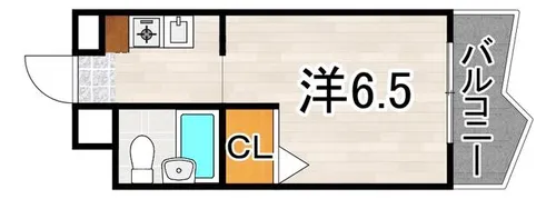 メゾン・ド・西新【4階】の間取り